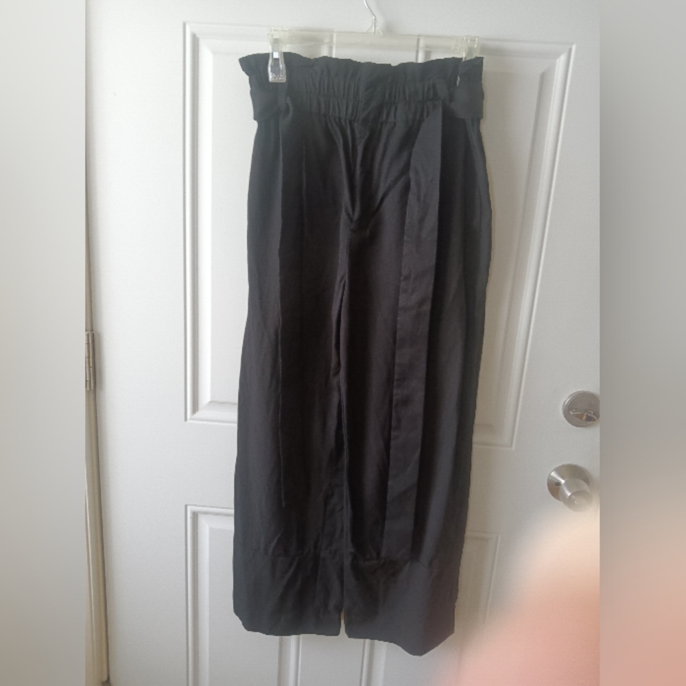 J.Crew paperbag waist black pants 8 /12p